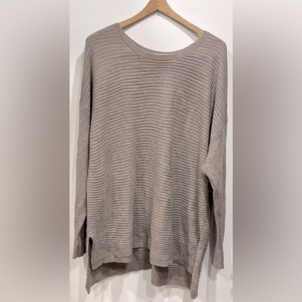 Tahari Ribbed Tunic Sweater